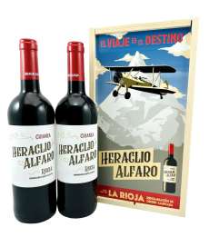 Rotwein 2 Heraclio Alfaro  en caja de madera